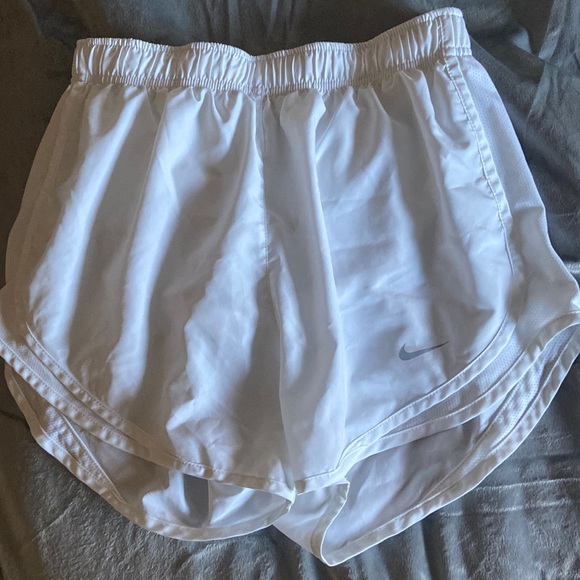 White Nike Tempo Running Shorts - Picture 3 of 6